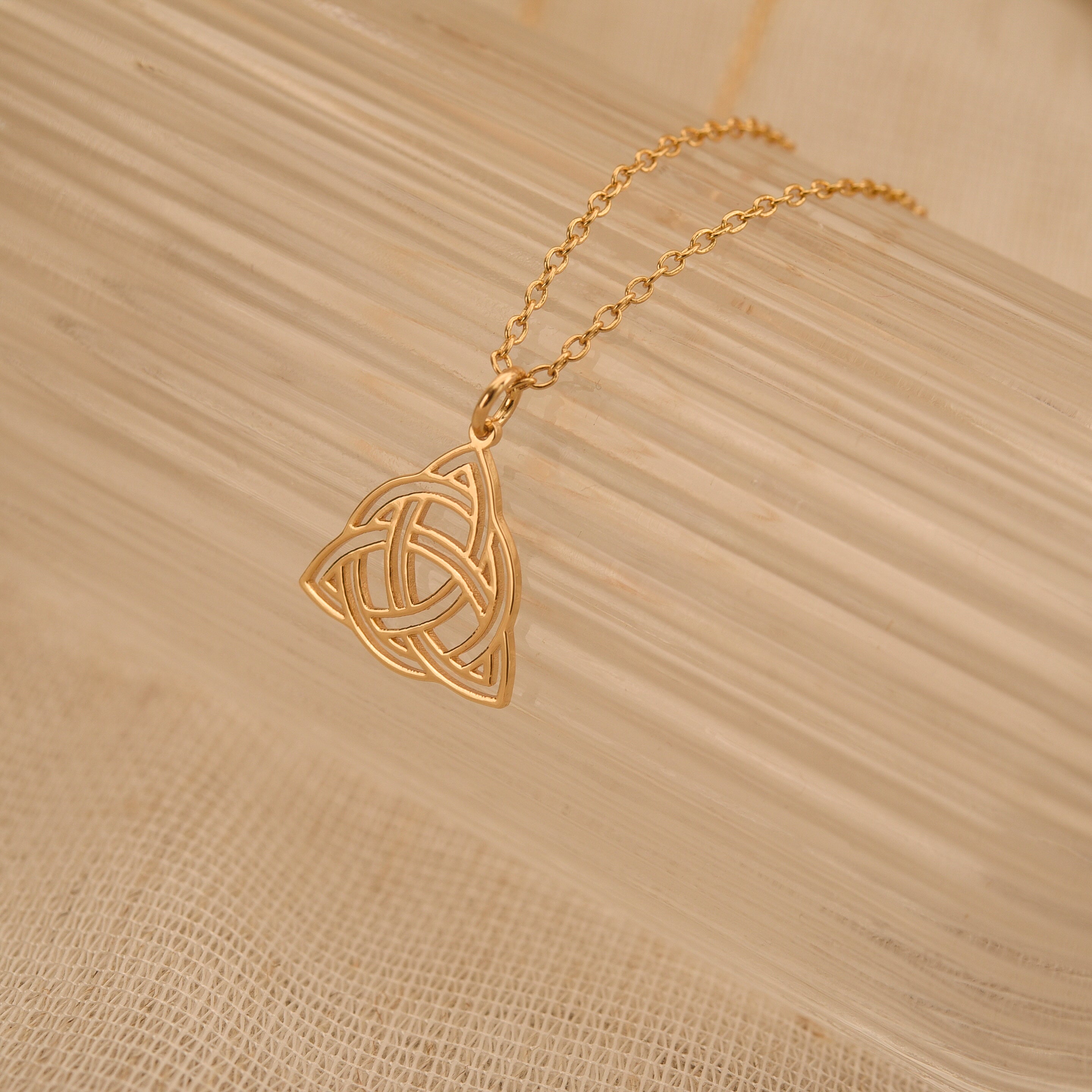 Gold Triquetra Necklace