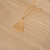 Gold Triquetra Necklace