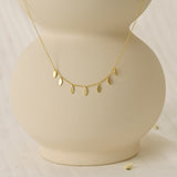 Gold Leaf Choker Necklace