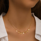 Gold Leaf Choker Necklace