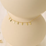 Gold Leaf Choker Necklace