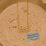 Actual Handwriting Necklace