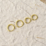 14k Gold Simple Hoop Earrings