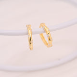 Pave Diamond Huggie Hoop Earrings