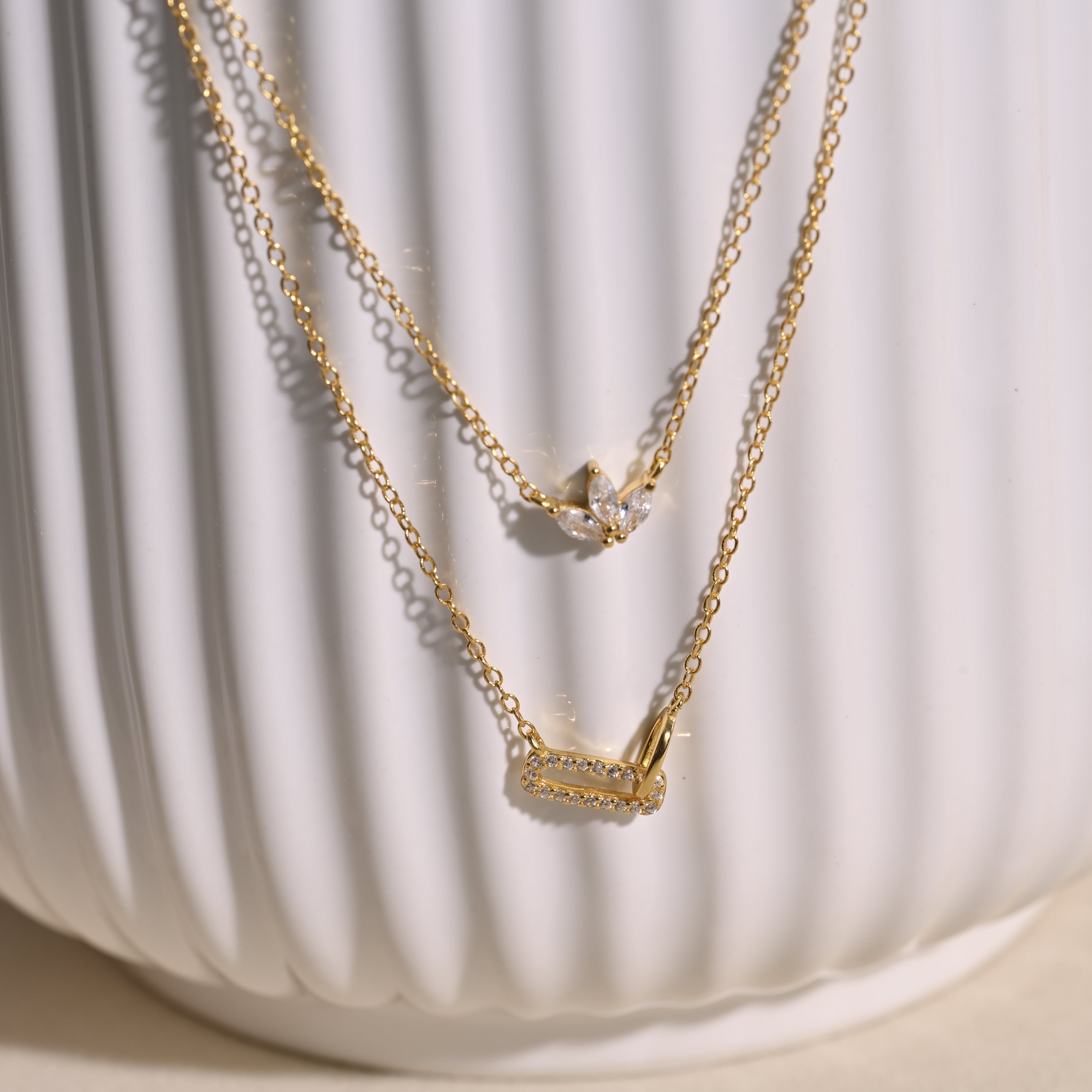 Marquise Interlocking Necklace