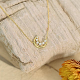 Diamond Crescent Moon Necklace