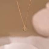Personalized Paw Print Name Necklace