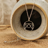 Custom Gold Monogram Necklace