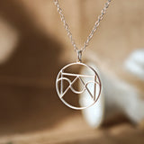 Custom Gold Monogram Necklace