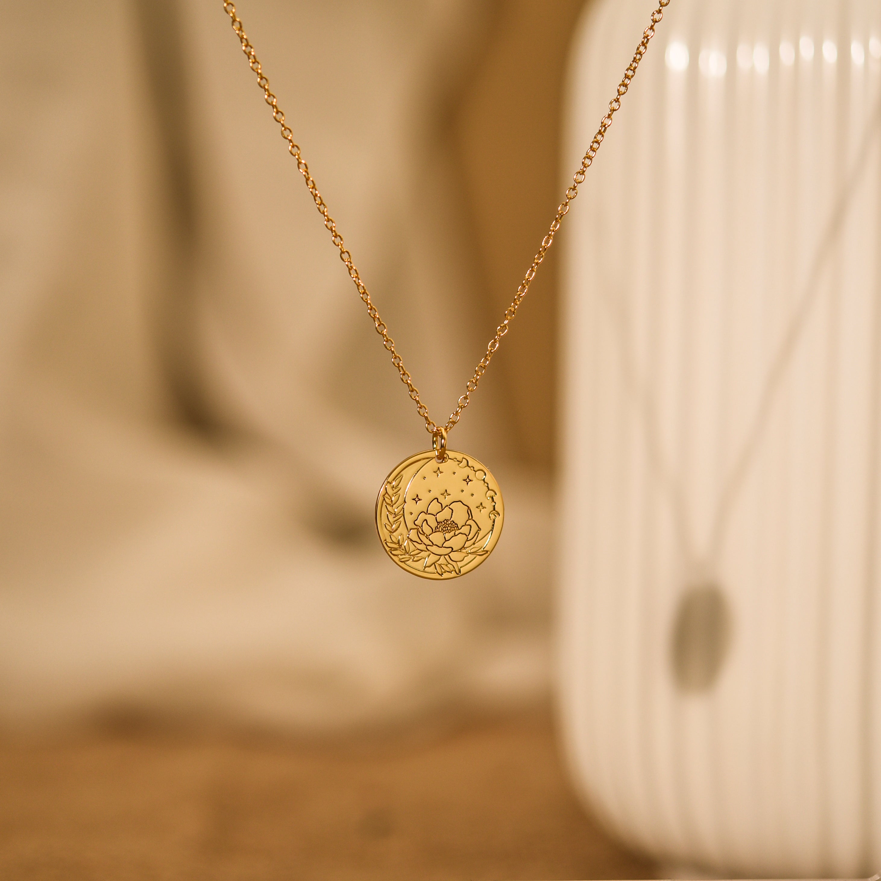 Personalized Flower Necklace