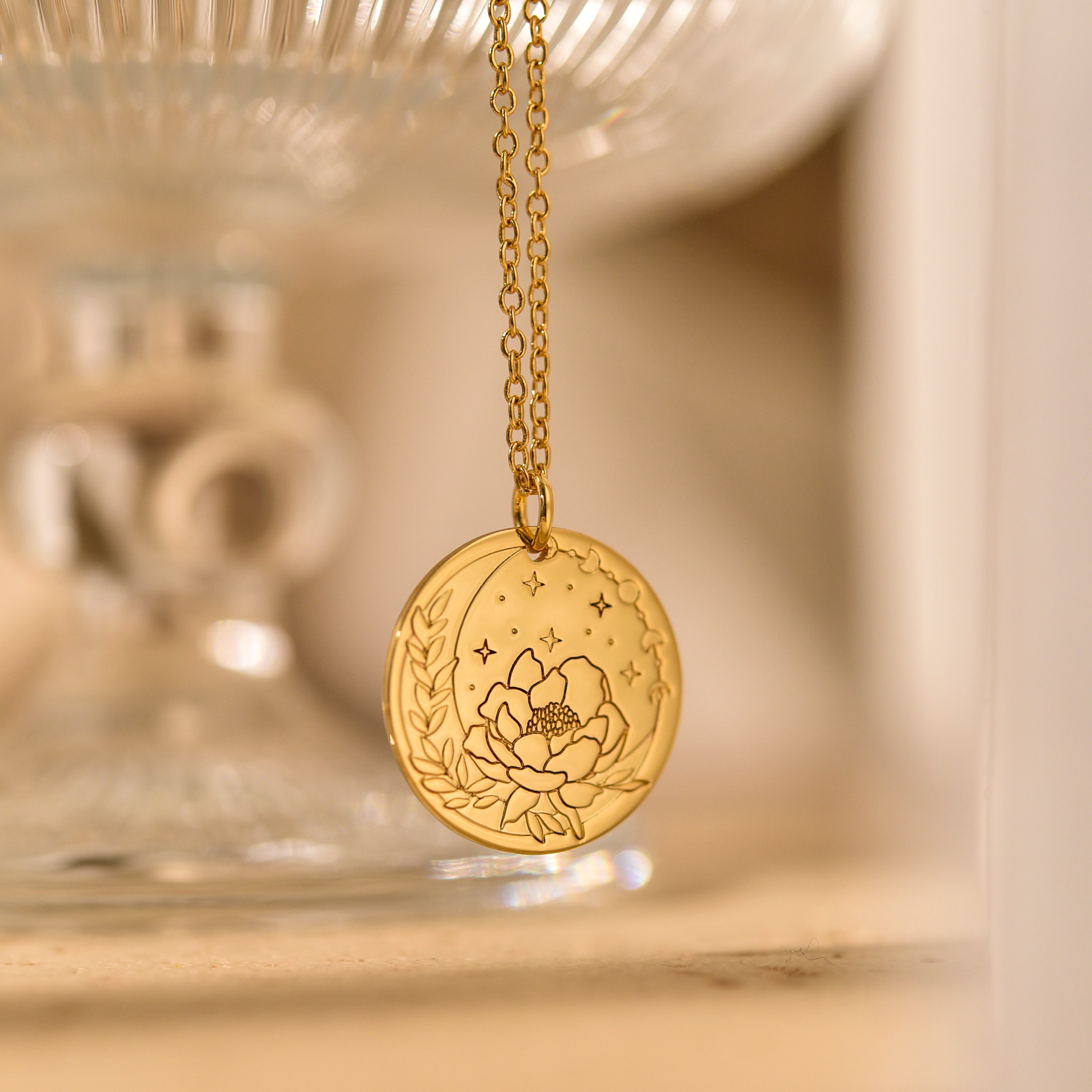 Personalized Flower Necklace