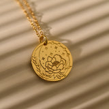 Personalized Flower Necklace