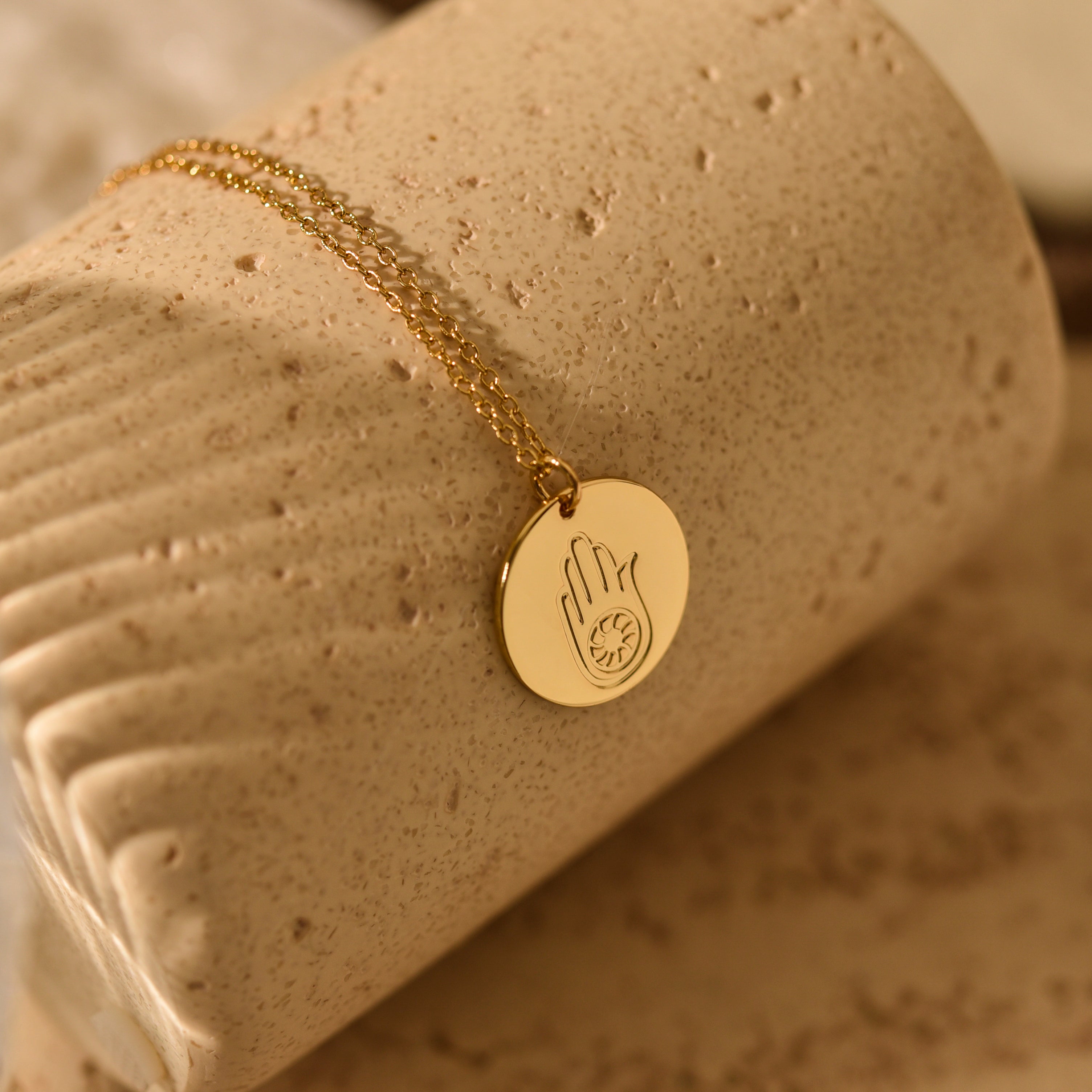 Personalized Hamsa Eye Necklace