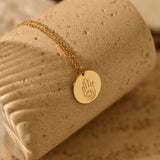 Personalized Hamsa Eye Necklace