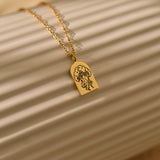 Personalized Moon Tree Necklace