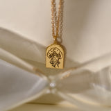 Personalized Moon Tree Necklace