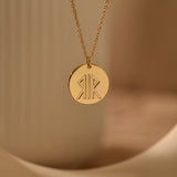 Personalized Runes Pendant Necklace