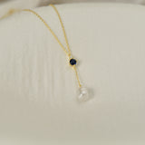 Sapphire Lariat Necklace