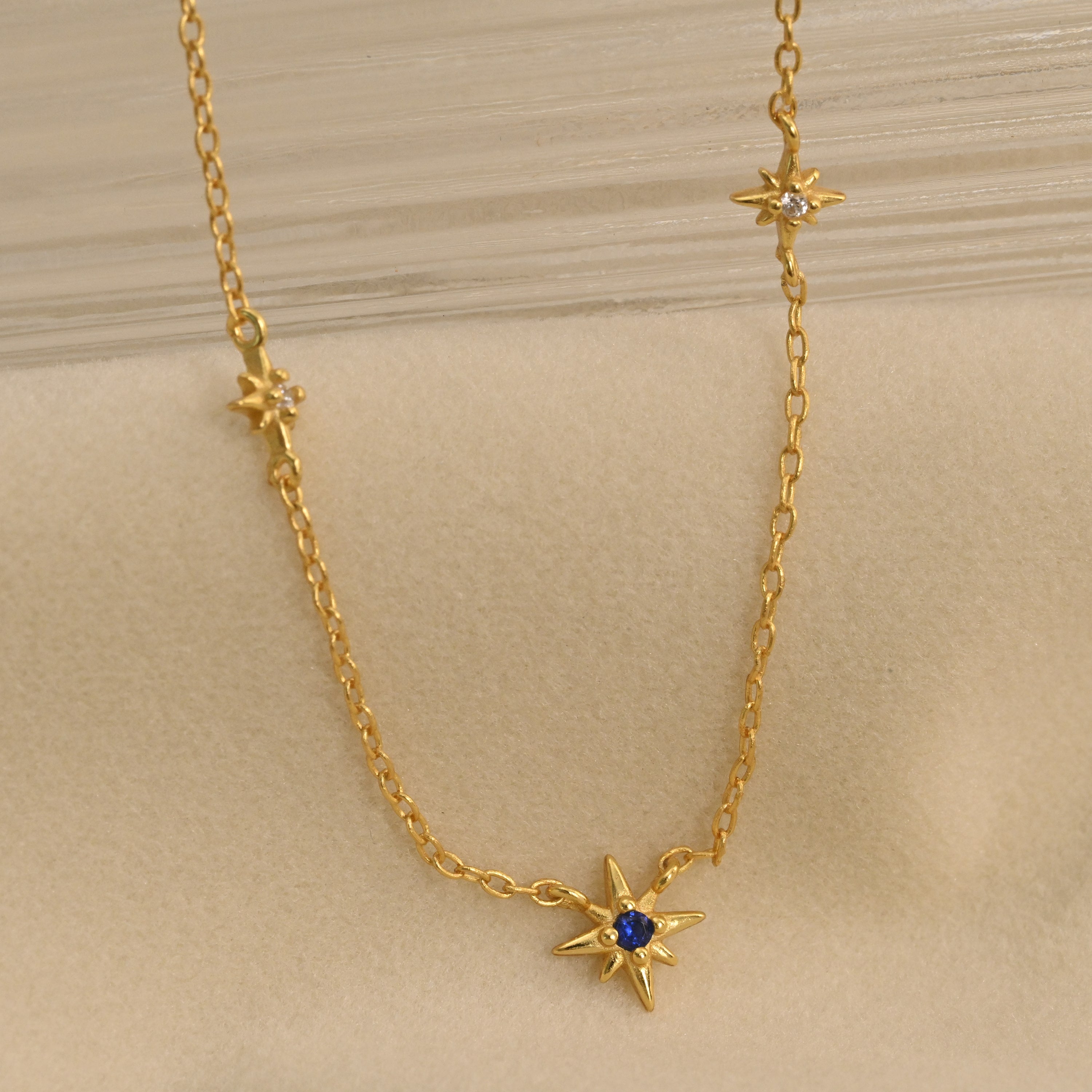 Sapphire Star Necklace