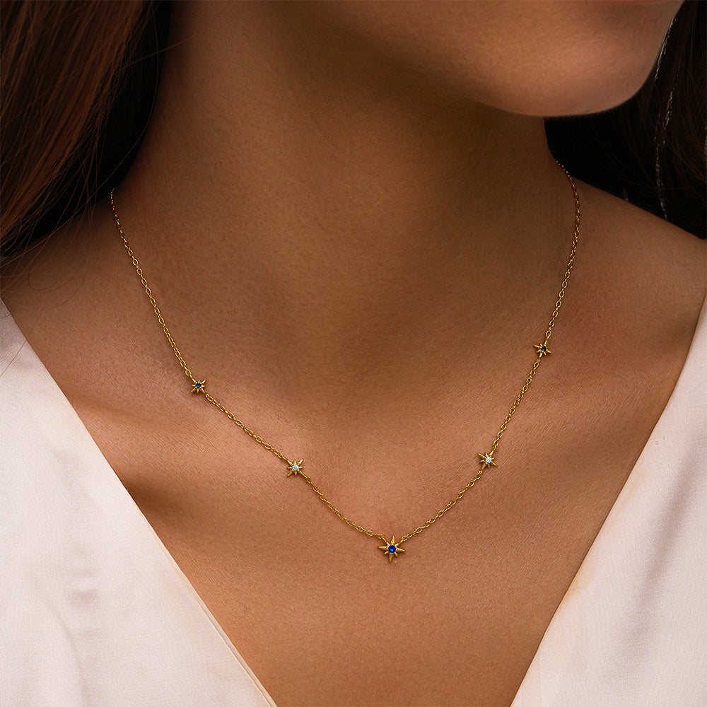 Sapphire Star Necklace