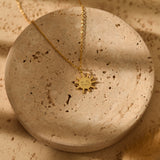Personalized Smiling Sun Necklace