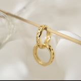 Eternity Pave Huggies Hoop Earrings