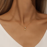 Teardrop Gold Necklace