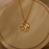 World Map Necklace