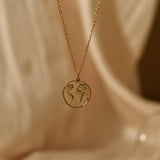 World Map Necklace