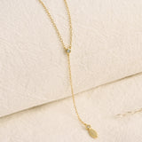 Zircon Lariat Necklace