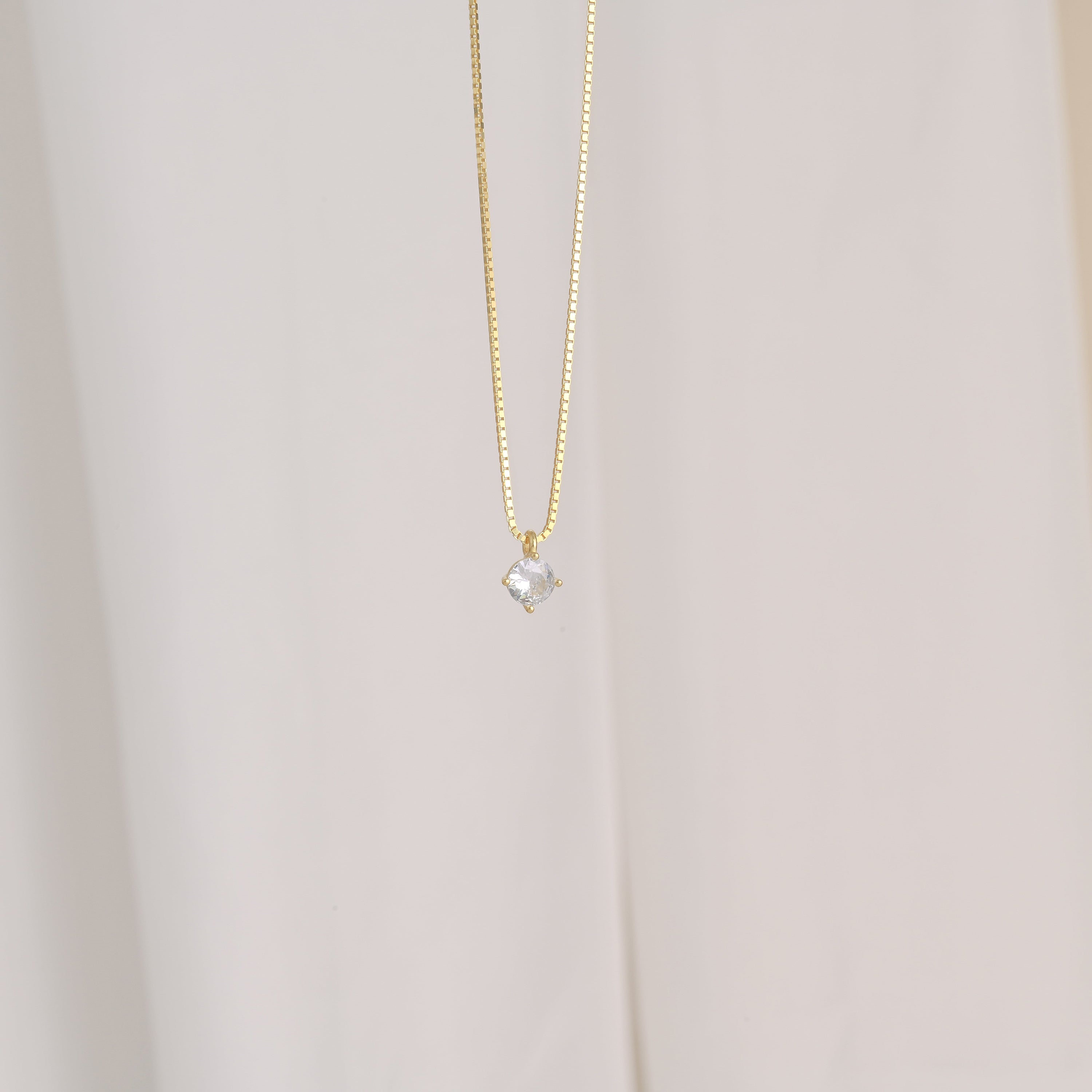 Zircon Solitaire Necklace