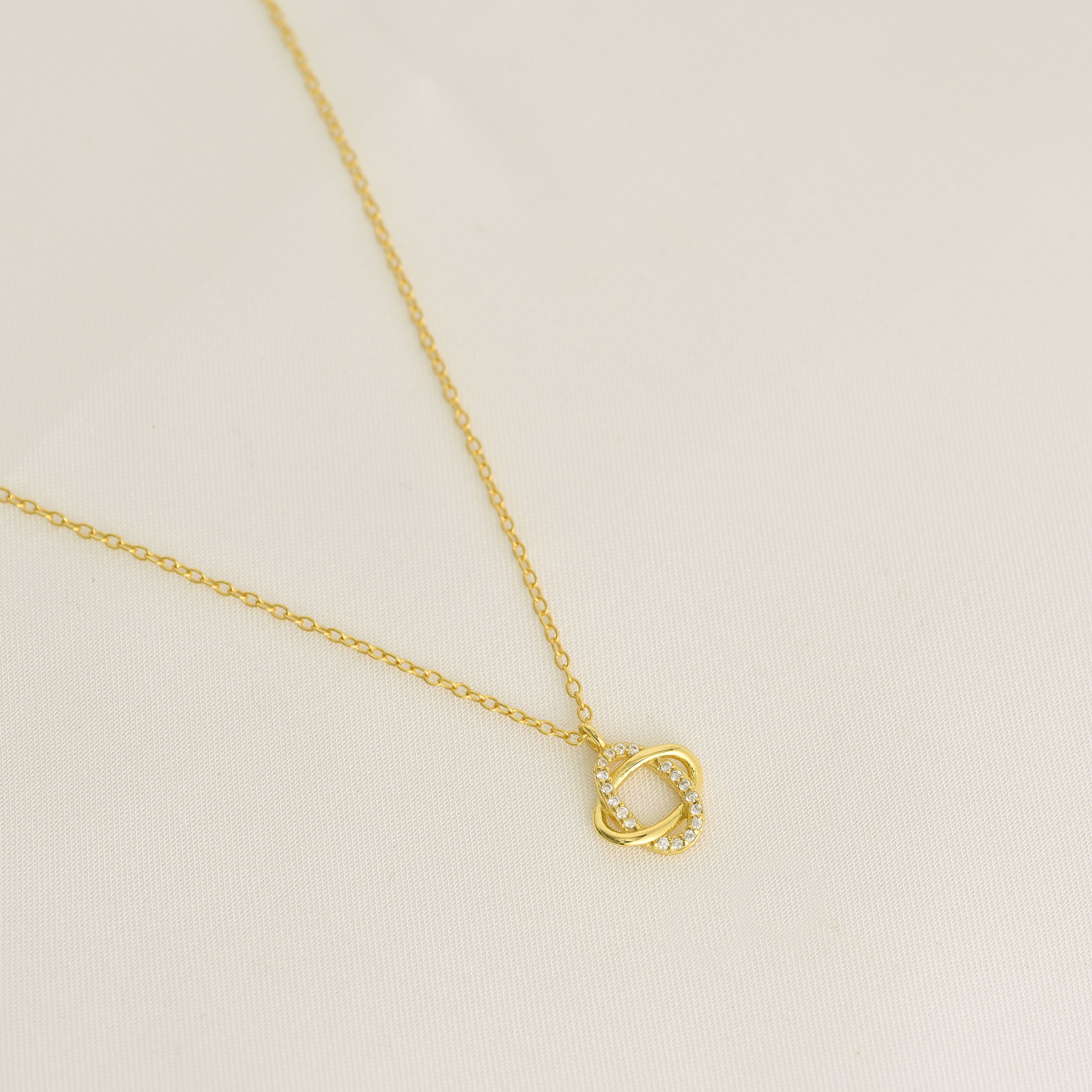 Double Knotted Infinity Necklace