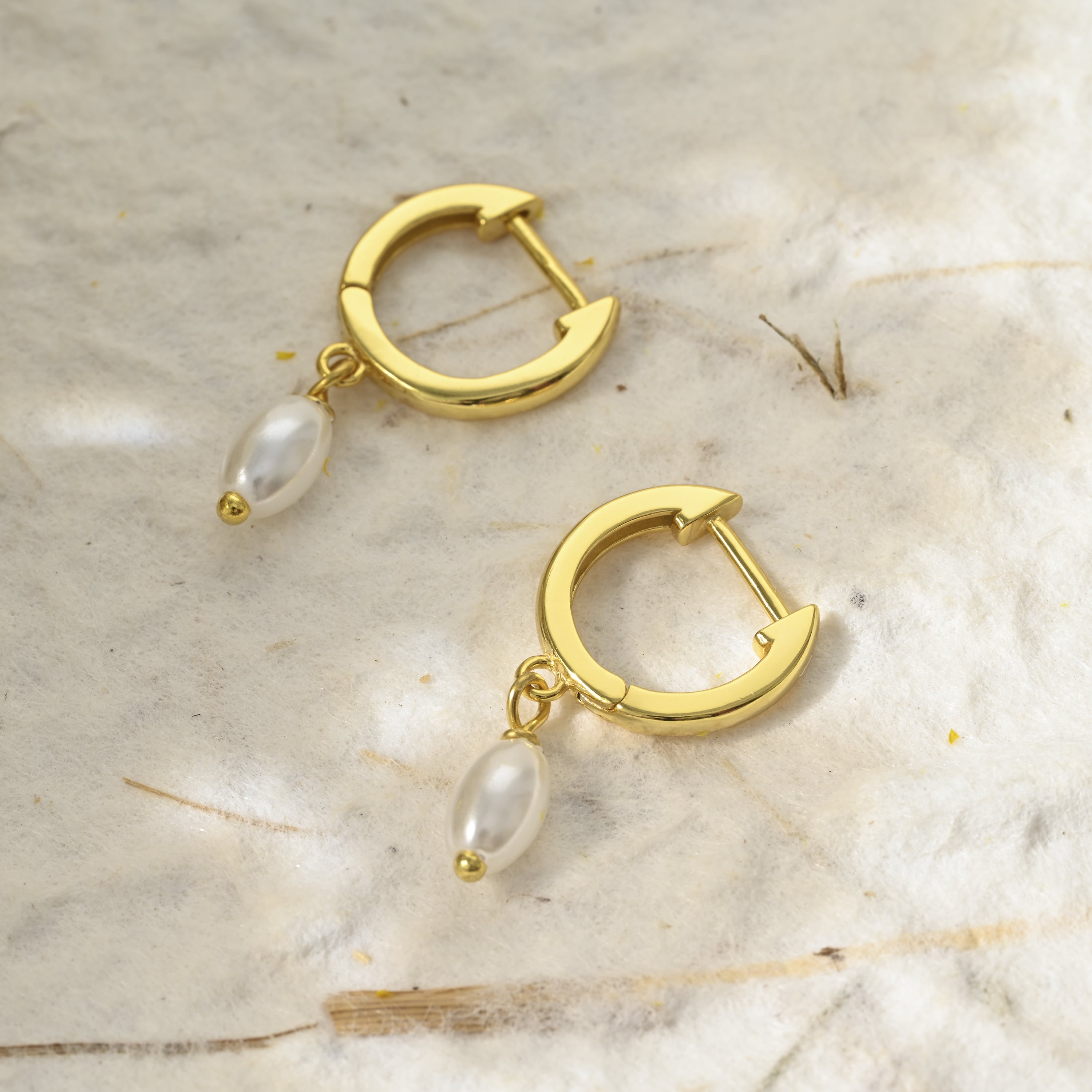 Minimalist Gold Huggie Earrings