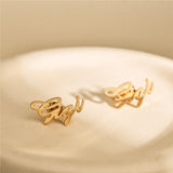 Personalized Name Stud Earrings