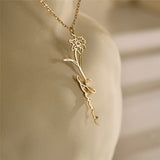 Birth Flower Name Necklace, Personalized necklace, Floral Name Necklace, Gift for her, Wedding Gift, Birthday Gift, sm-0011