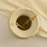 Birth Flower Name Necklace, Personalized necklace, Floral Name Necklace, Gift for her, Wedding Gift, Birthday Gift, sm-0011