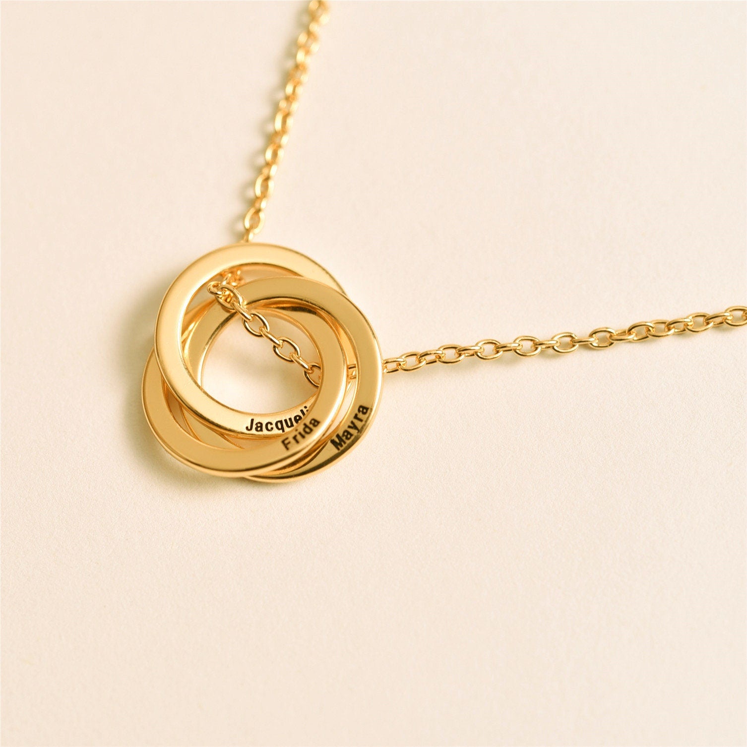 Linked Circled Necklace