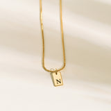 Bar Initial Necklace