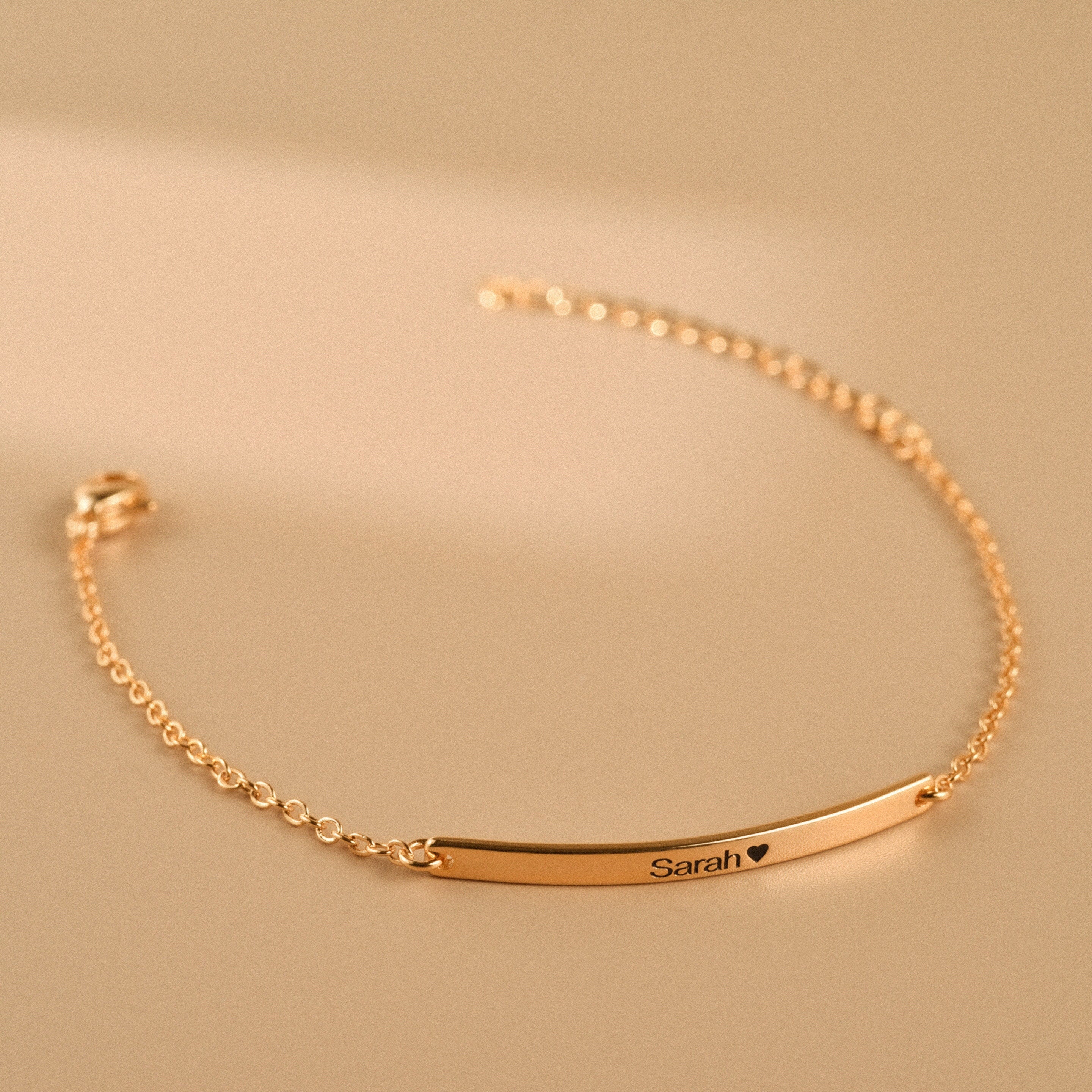 Personalized Name Bar Bracelet
