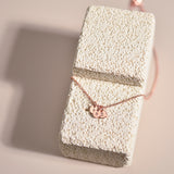 Triple Initial Disk Necklace