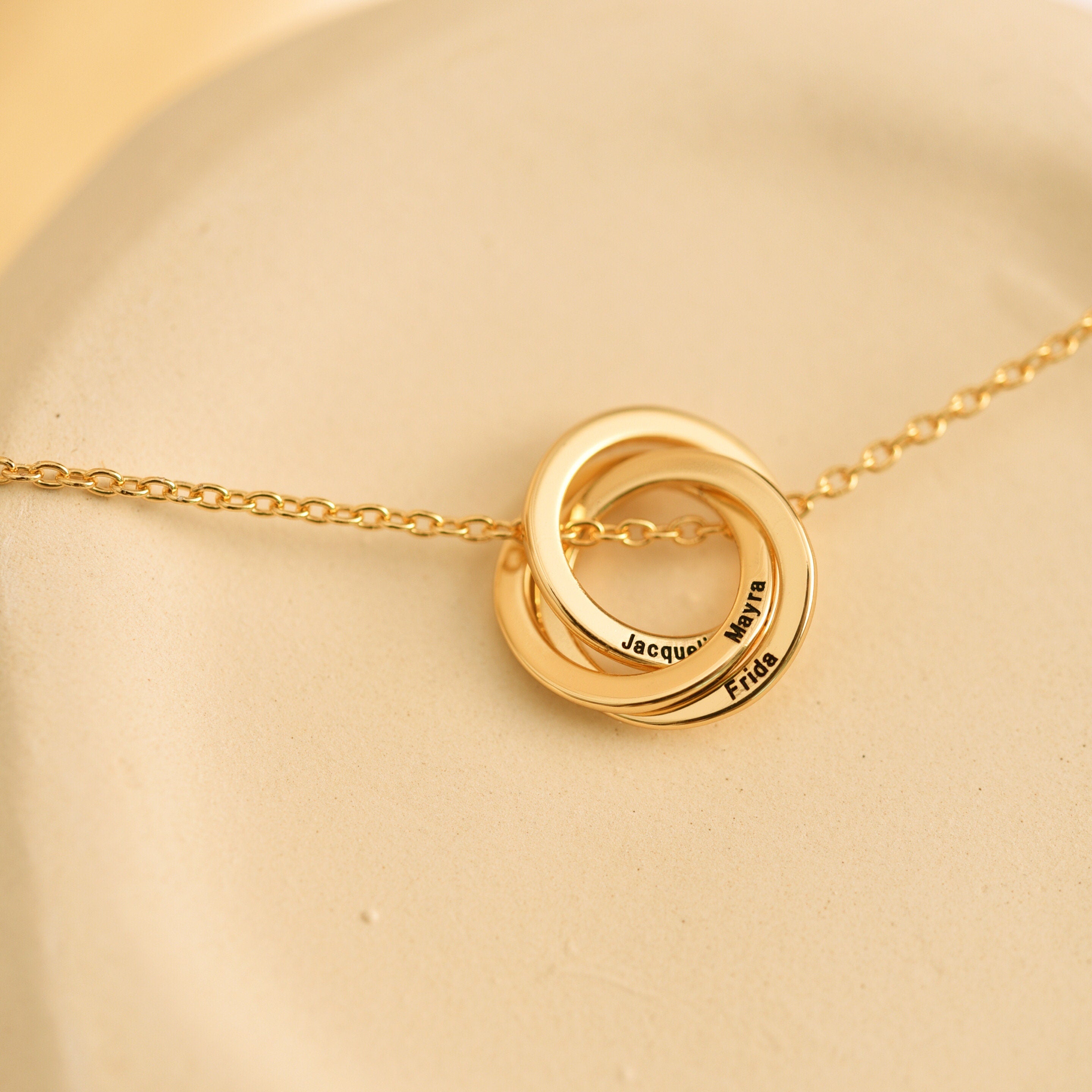 Linked Circled Necklace