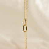 Linked Loop Necklace, Infinity Necklace
