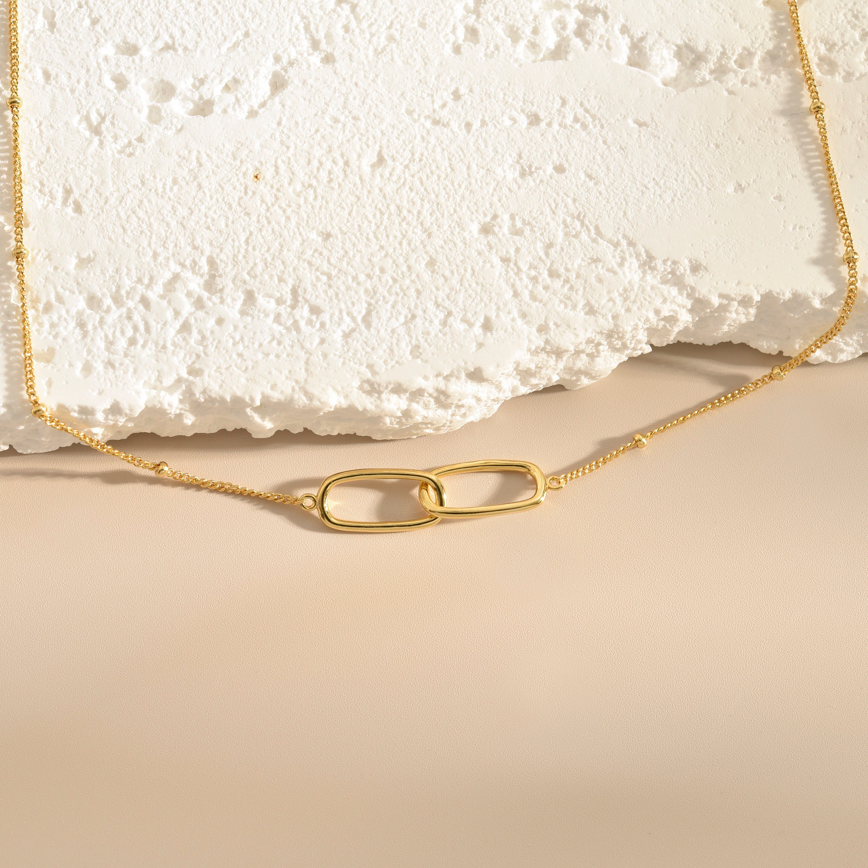 Linked Loop Necklace, Infinity Necklace