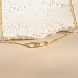 Linked Loop Necklace, Infinity Necklace