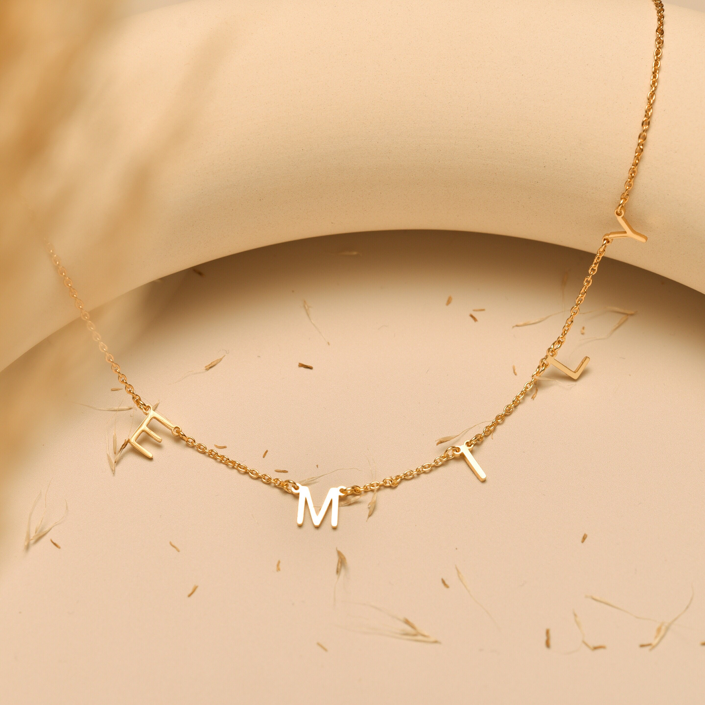 Personalized Name Necklace, Letter Necklace
