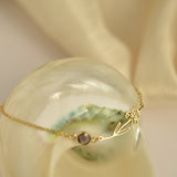 Personalized Birthflower Bracelet, Birthstone Bracelet