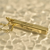 Personalized Name Bar Necklace
