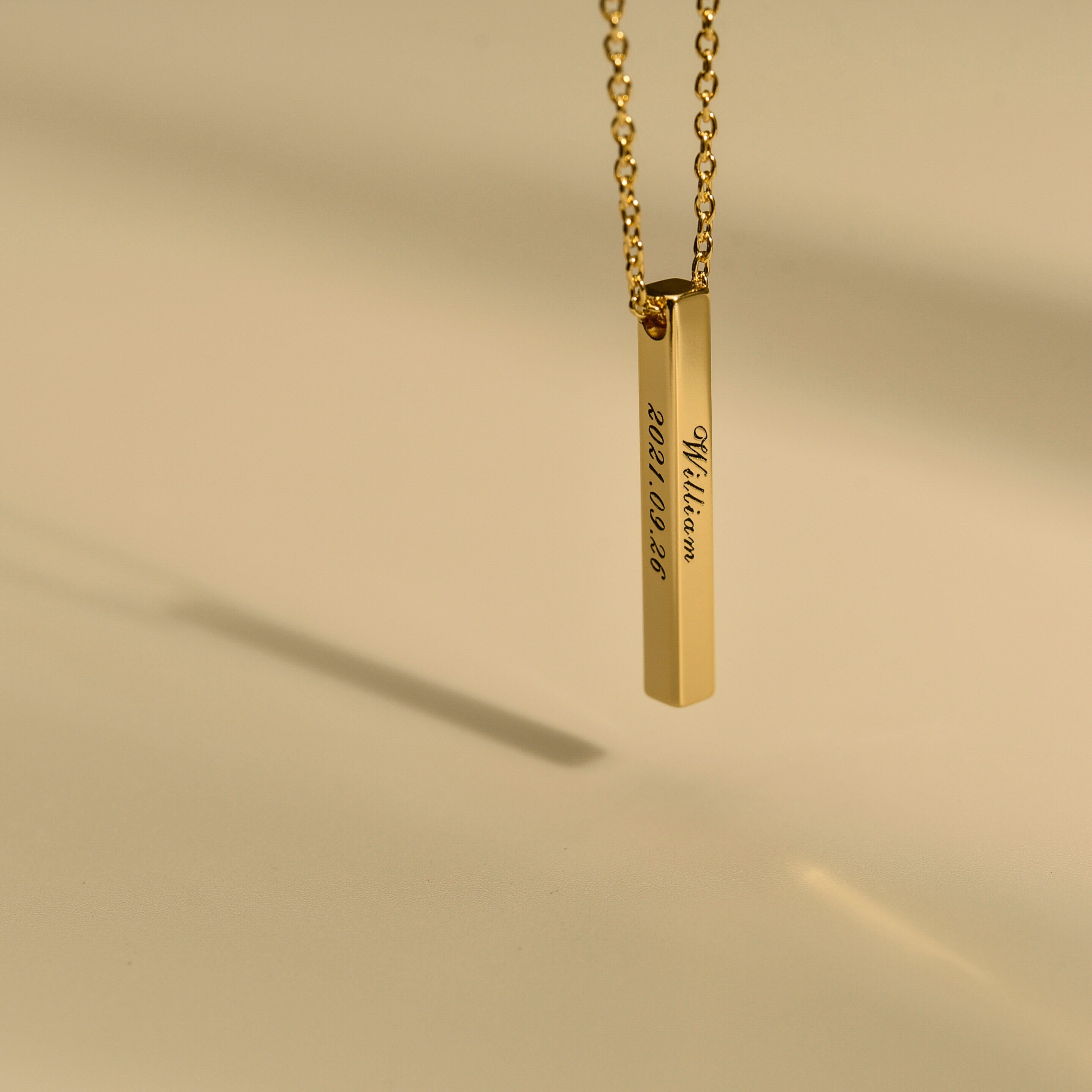 Personalized Name Bar Necklace