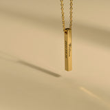 Personalized Name Bar Necklace
