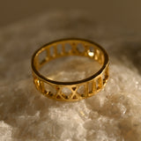 Personalized Roman Numeral Ring